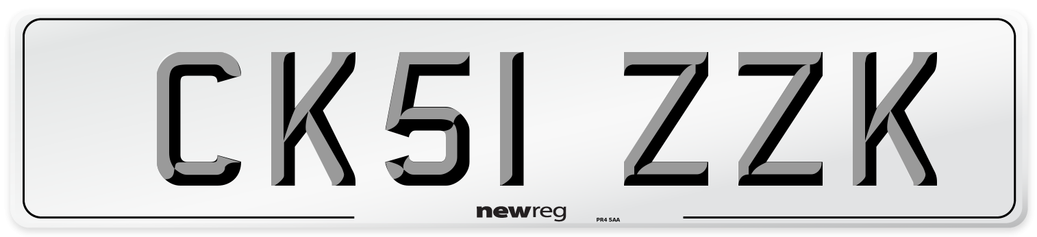 CK51 ZZK Number Plate from New Reg